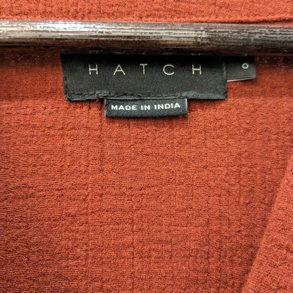 Hatch Maternity Deep Red Midi Dress Carolina - Picture 4 of 5